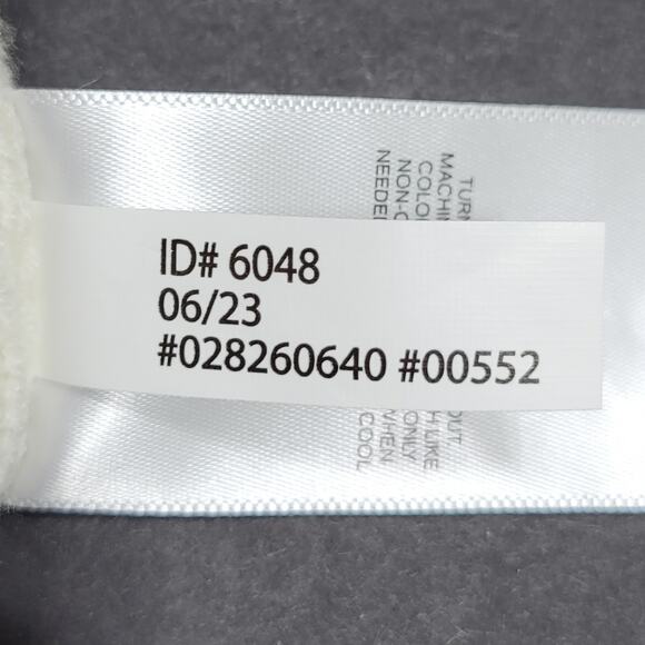 NWT Express Color Block Chunky Cable Knit Sweater XS Asymmetrical Hem Cream Tan - Picture 11 of 12